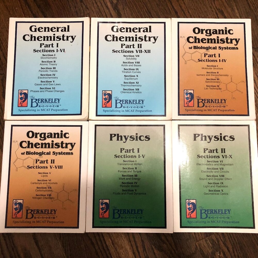 The Berkeley Review MCAT Complete C/P Section Book Set New Edition